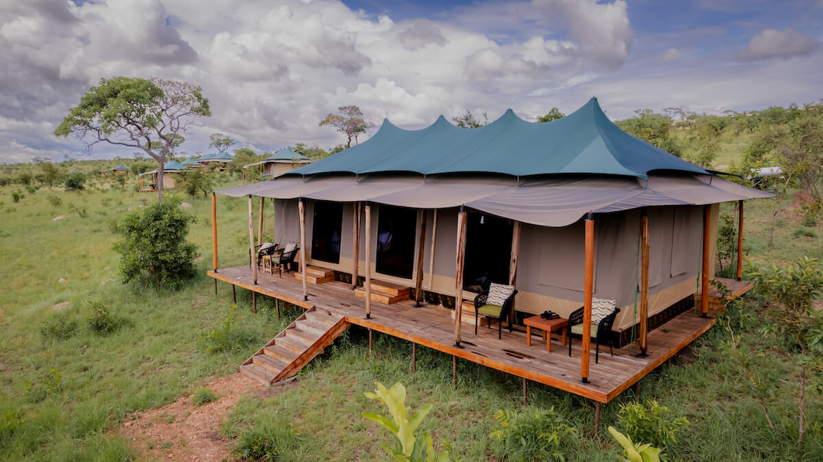 Baobab luxury tented suite with private wooden deck